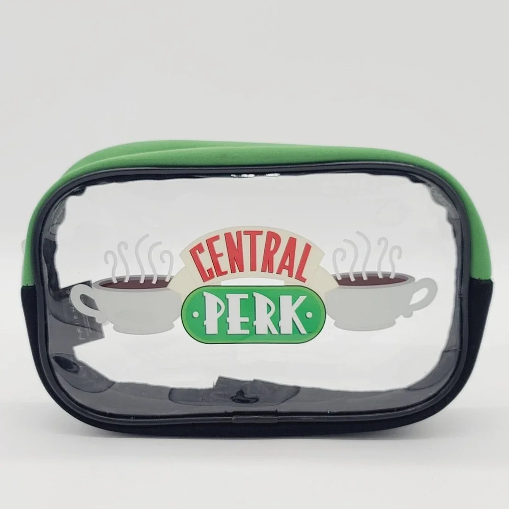 Friends Central Perk Cosmetic Pouch Makeup Bag Zipper Clear